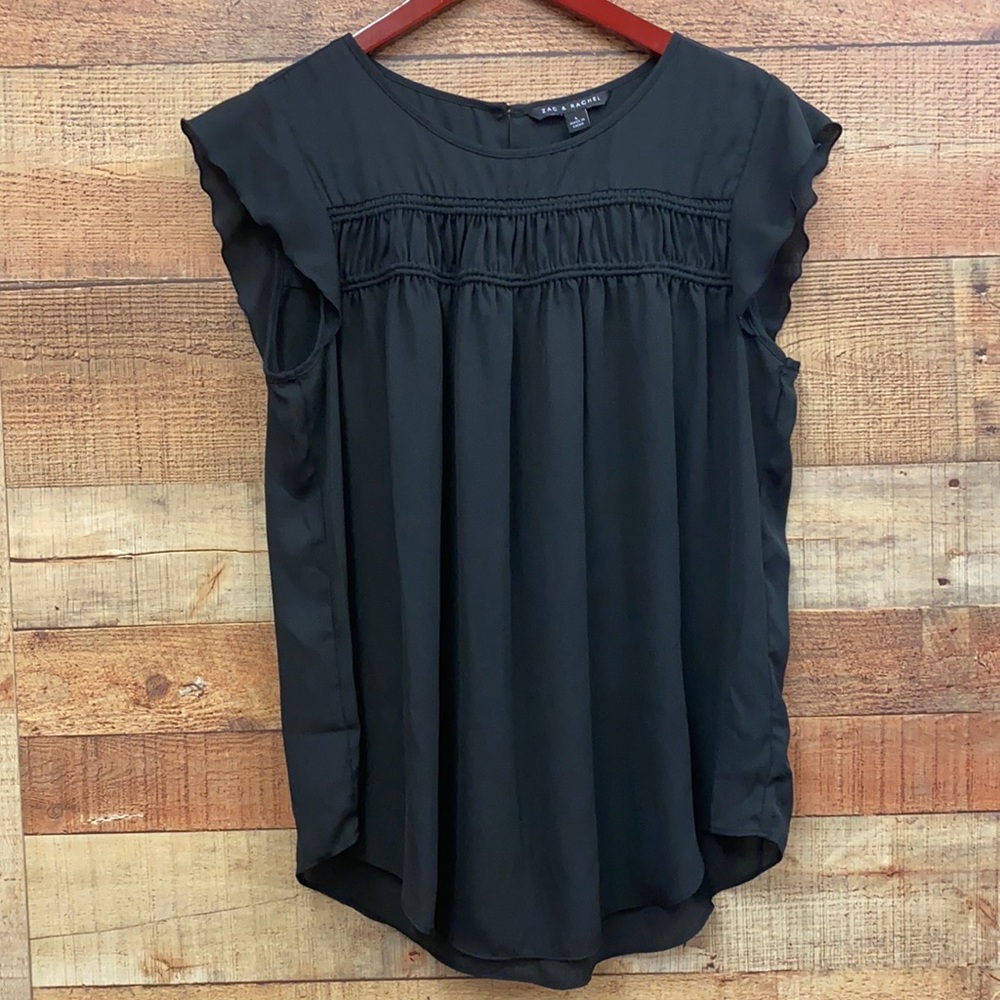 Zac & Rachel Ruffle Sleeve Blouse